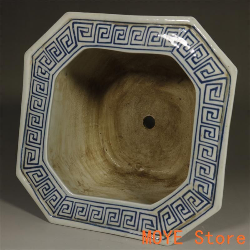 青花寿の山水紋高足四方鉢  陶磁器   工芸品 美術品 置物 青花寿の山水紋高足四方鉢 陶磁器 工芸品 美術品 置物 - メルカリ