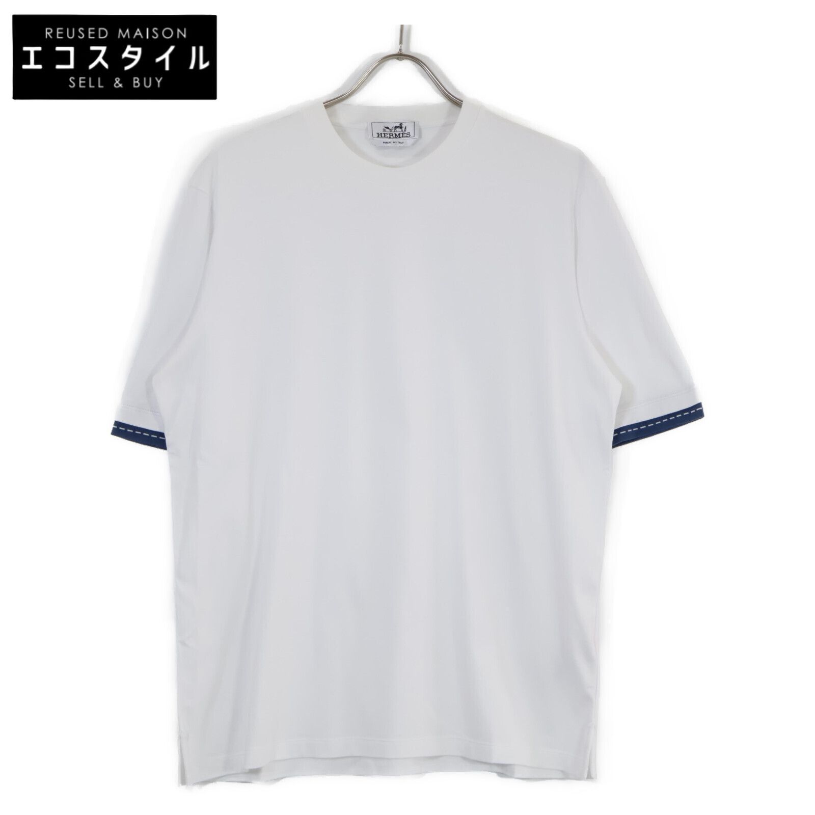 エルメス HERMES ディテール サドルステッチ *41-5714. Tシャツ【中古  