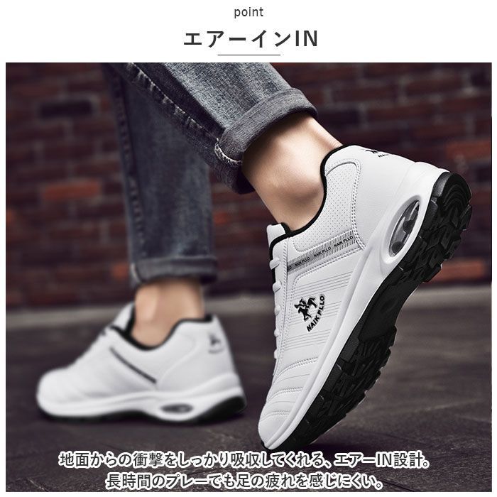 ☆ ホワイト ☆ 44(27cm) ☆ ゴルフ シューズ メンズ カジュアル