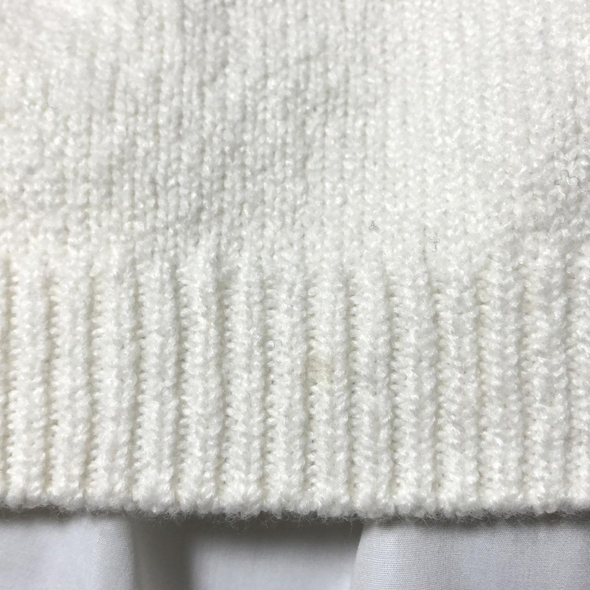 MONCLER - MONCLER(モンクレール) 半袖セーター サイズM レディース GIROCOLLO TRICOT アイボリー×白 ハイネック/異素材切替え MONCLER(モンクレール) 半袖セーター サイズM レディース