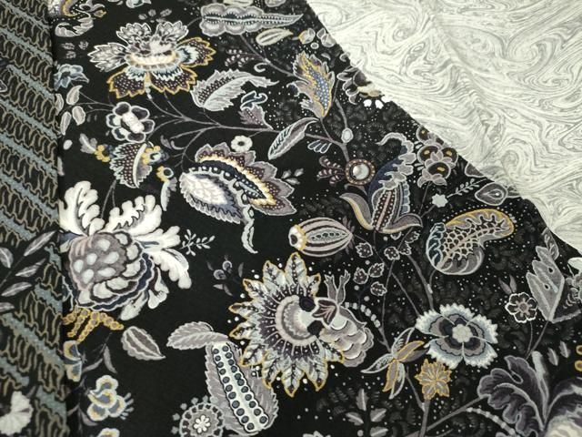 平和屋着物○訪問着 絞り 更紗花文 墨流し文様 金銀彩 正絹 逸品