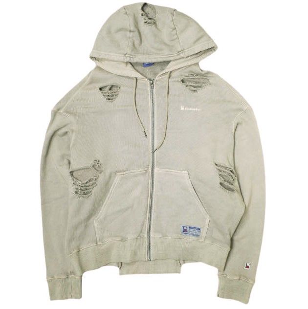 Danke Schon ダンケシェーン PIGMENT DAMAGE ZIP HOODIE ピグメント 