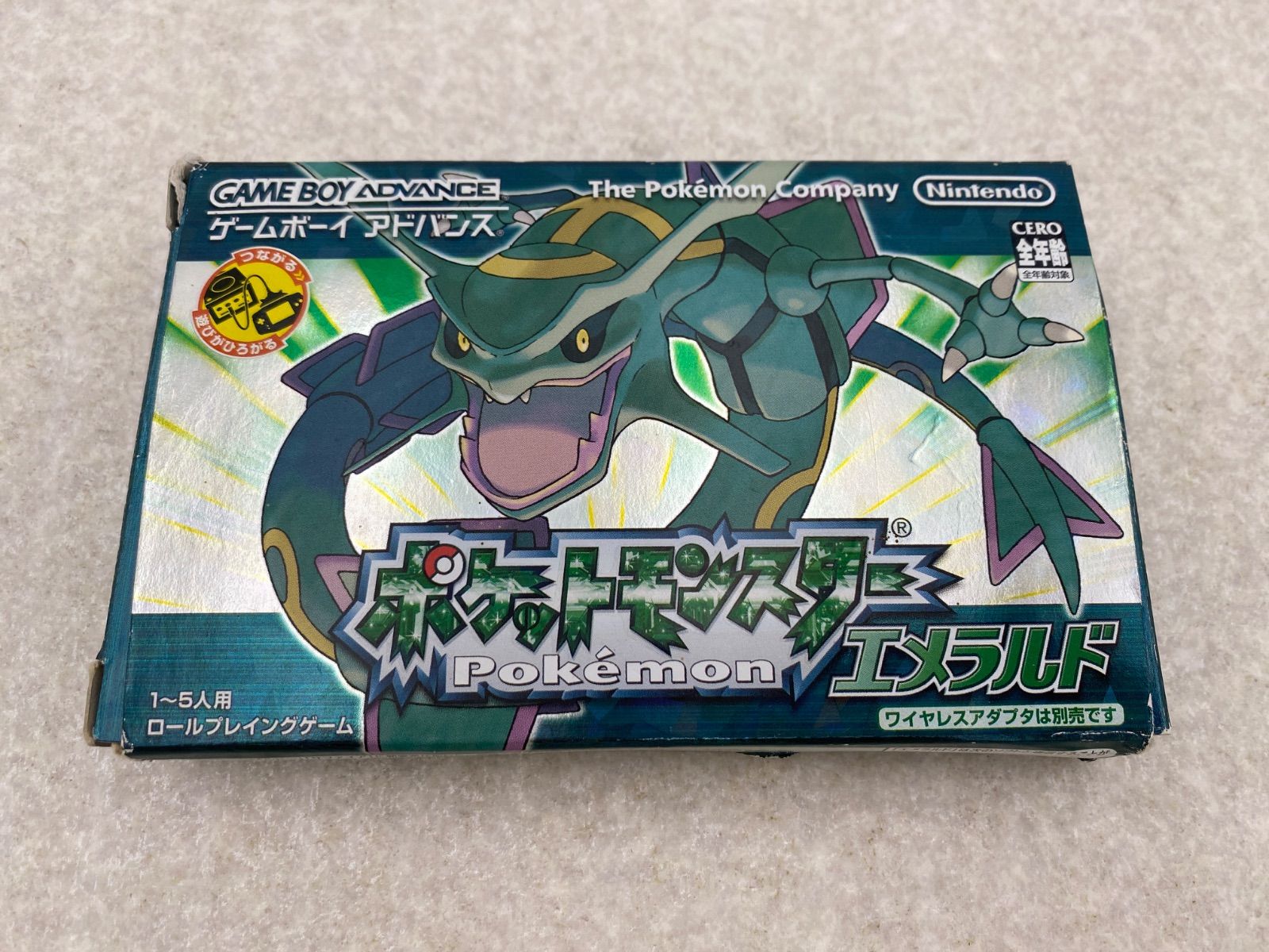 ◆ポケットモンスター エメラルド ゲームボーイアドバンス ワイヤレスアダプタ付き