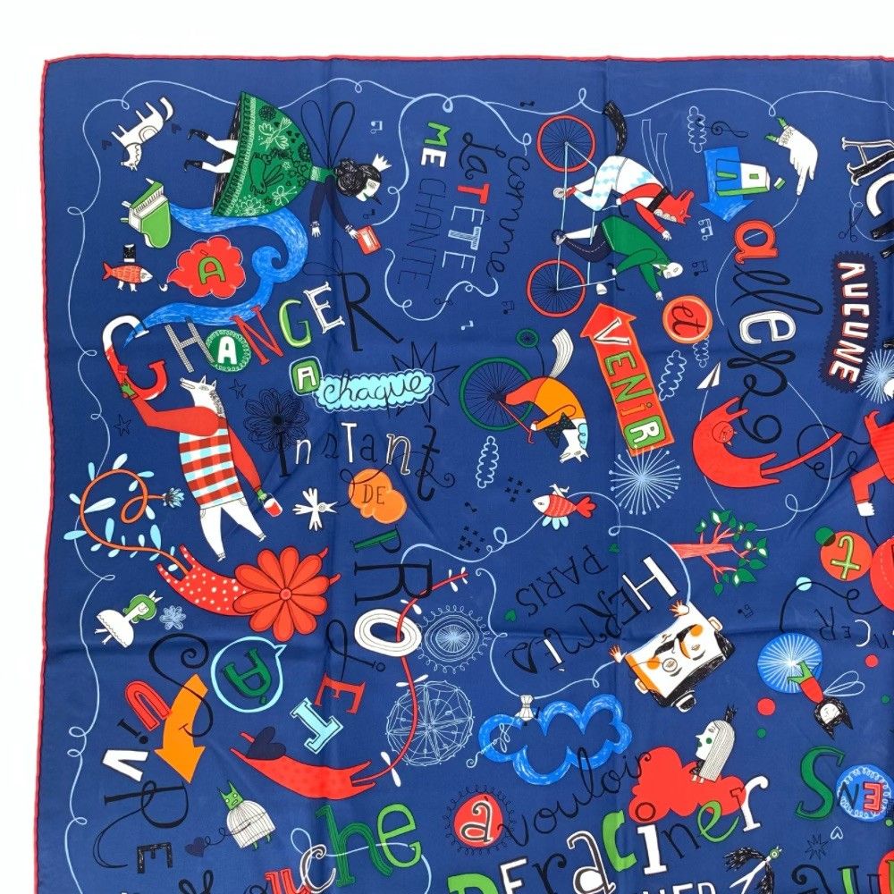 エルメス カレ90 Les Confessions 告白 スカーフ シルク エルメス カレ90 Les Confessions 告白 スカーフ シルク