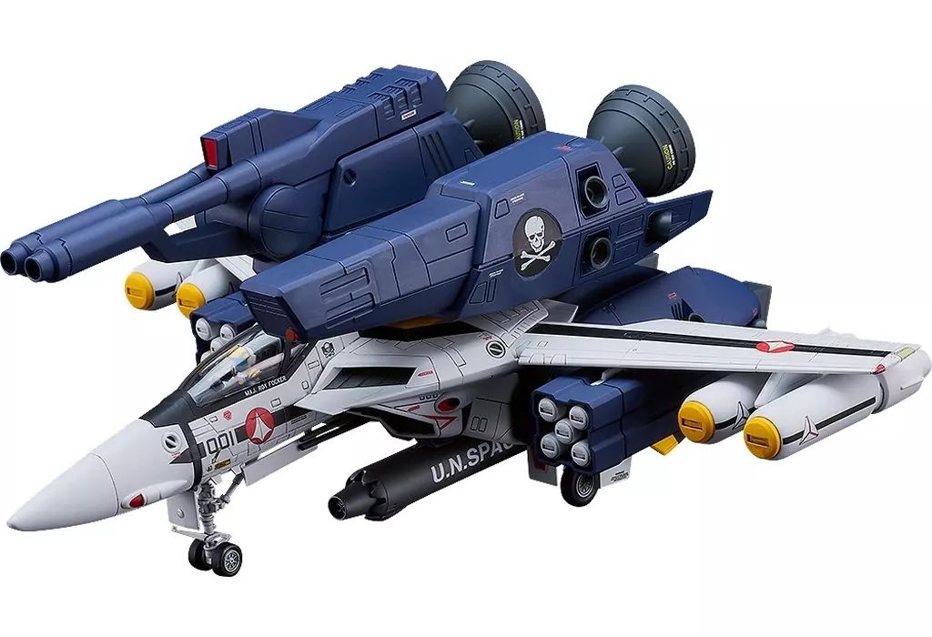 [Used] Plastic Model 1/72 PLAMAX PX08 VF1S Strike Fighter Valkyri Skull Leader “Do You Remember Super Dimensional Fortress Macross Love?”