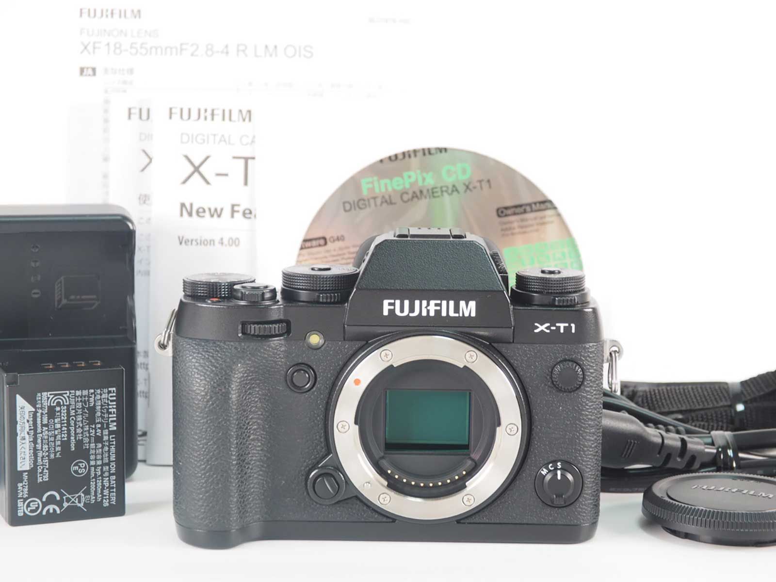 富士フィルム Fujifilm X-T1 16.3MP Mirrorless Digital Camera Body Black Z5370A