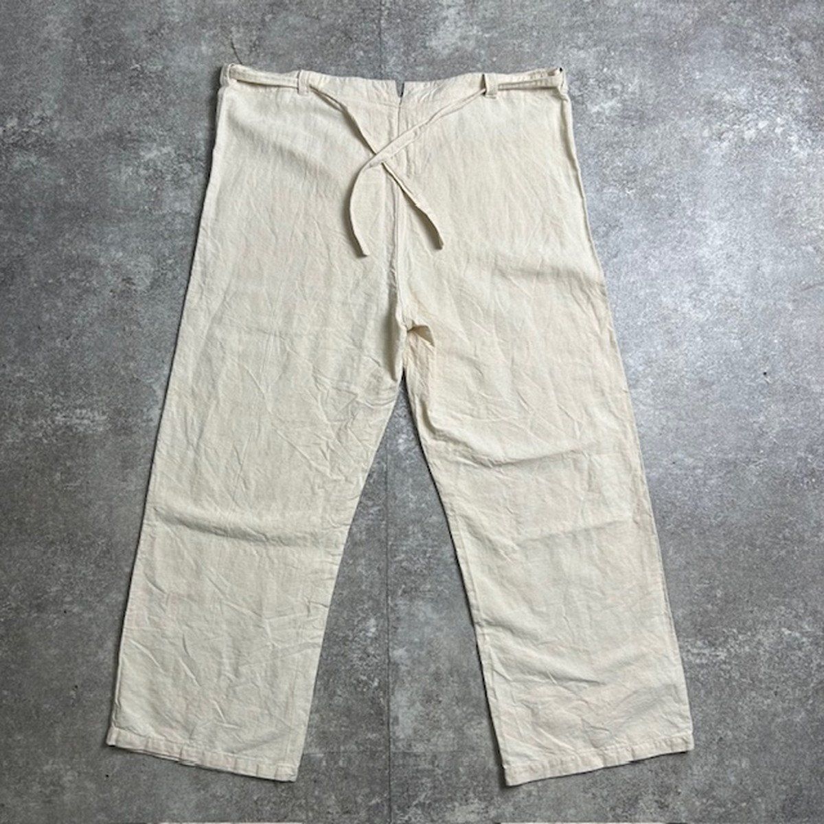 50's フランス軍 リネンパンツ ホスピタルミリタリー 50's フランス軍 ホスピタルパンツ リネン EURO VINTAGE ユーロ