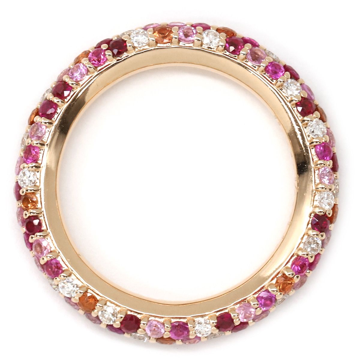 ルビー＆ダイヤのお花リング ポンテヴェキオ風 ポンテヴェキオ Ponte