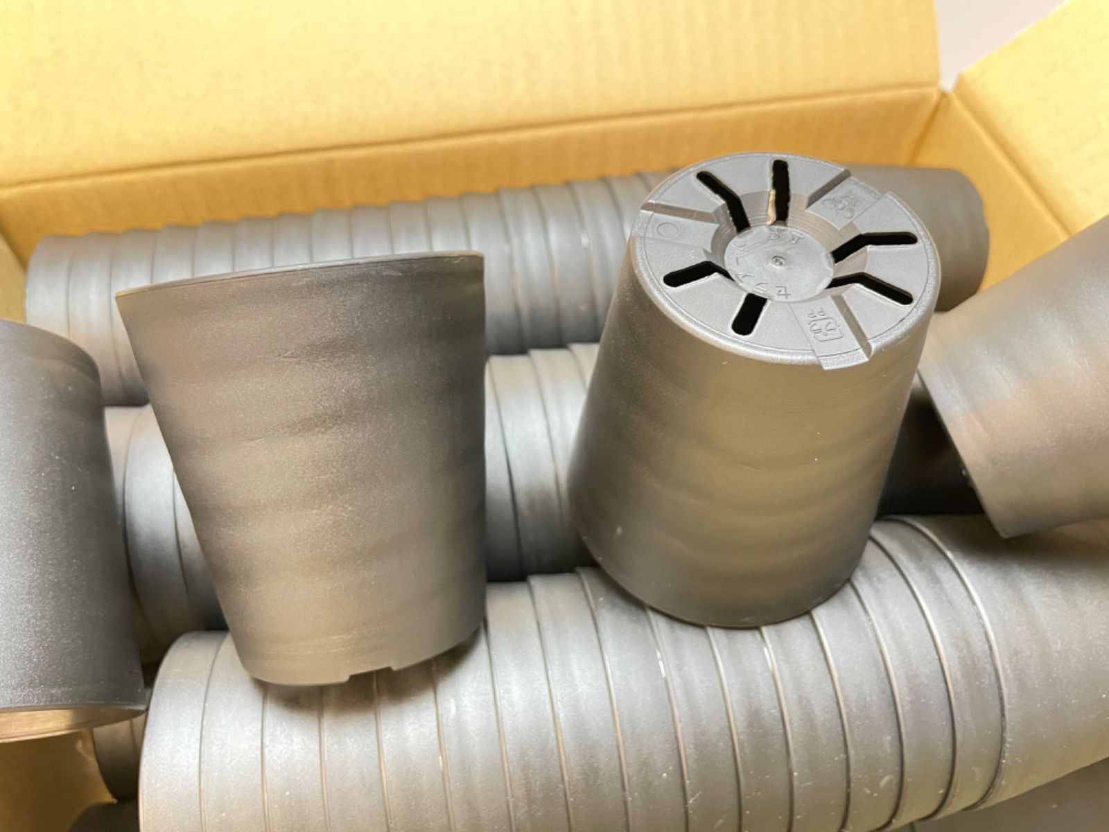 セラアート長鉢3号黒プラ鉢(陶器風ロング深鉢タイプ)120鉢セット