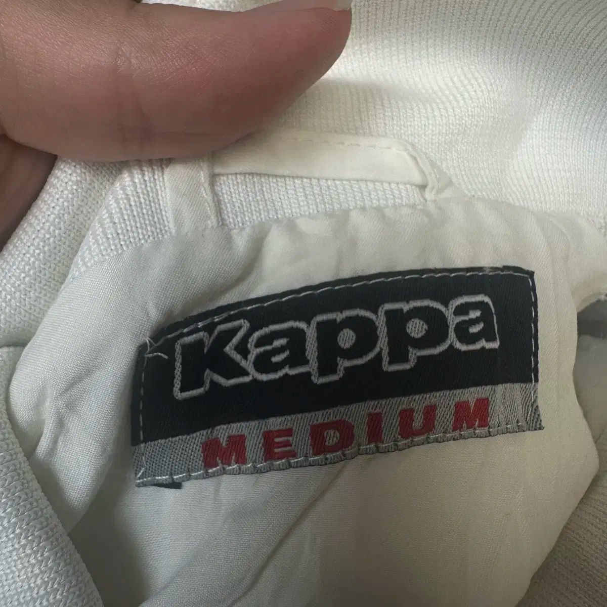 【雷市場（ポンジャン）商品韓国直送】 Kappa(カッパ) ヴィンテージ オールドスクール AS ローマ ビッグローゴホワイトウィンドスクリーバー M Nike(ナイキ） adidas(アディダス)