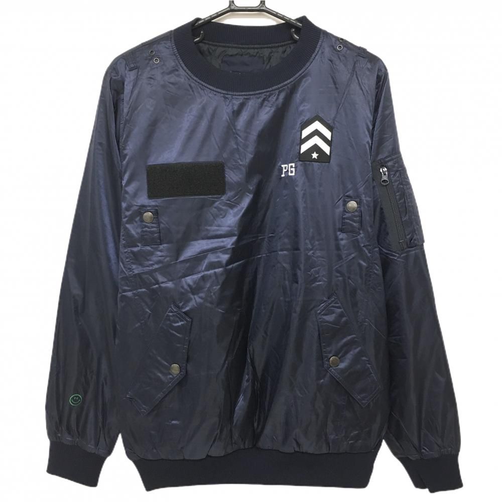 美品】パーリーゲイツ 中綿スニード ネイビー ブルゾン メンズ 5(L