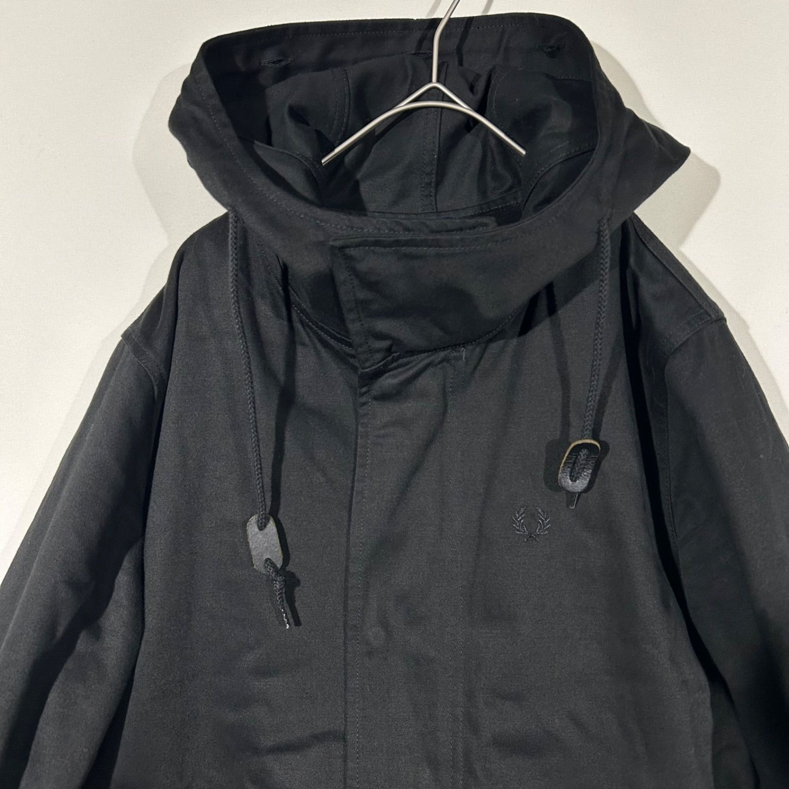 【未使用】フレッドペリー　モッズコート　メンズ　ブラック フレッドペリー FRED PERRY モッズコート ブロックチェック