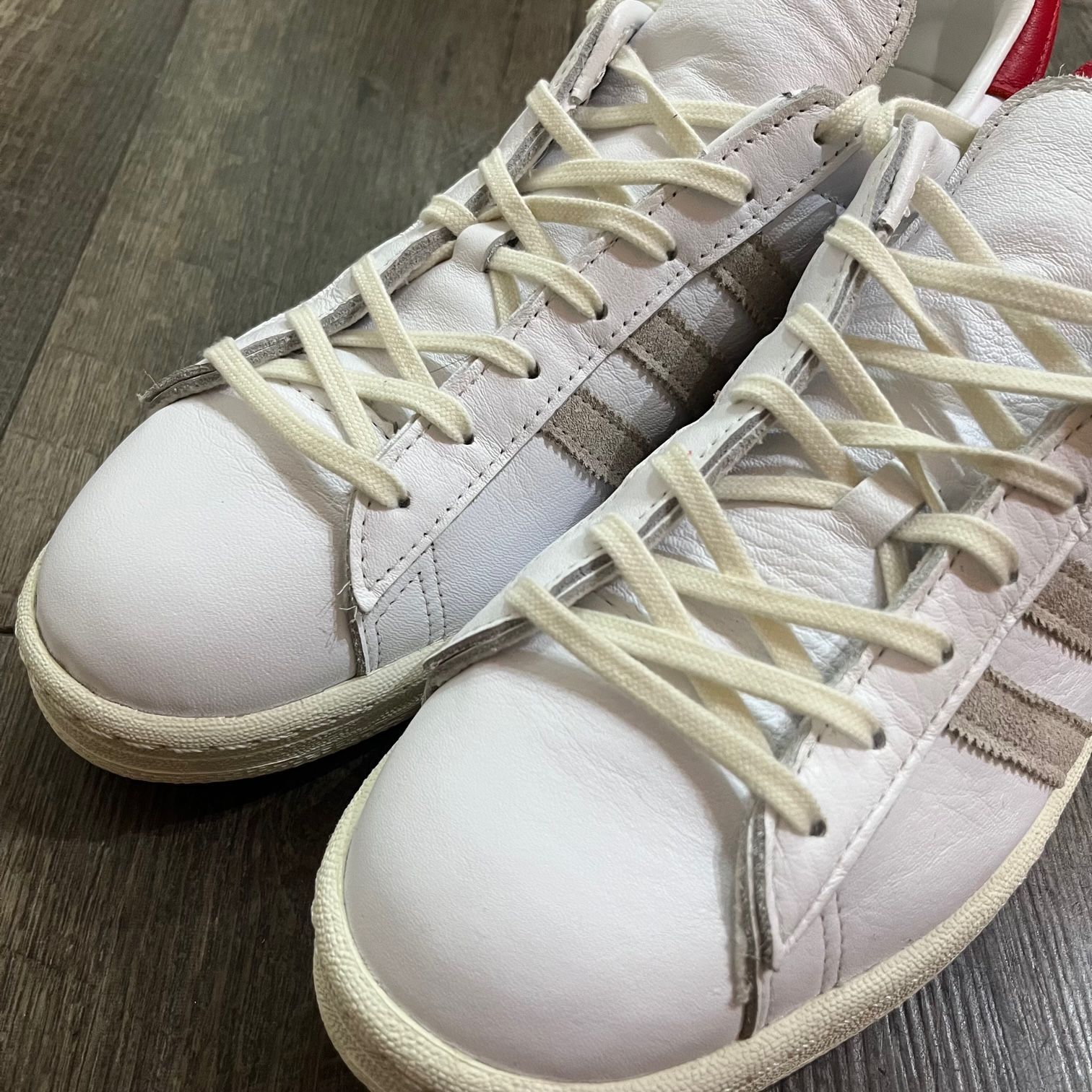 国内正規 KITH × adidas Campus 80s White/Red キス