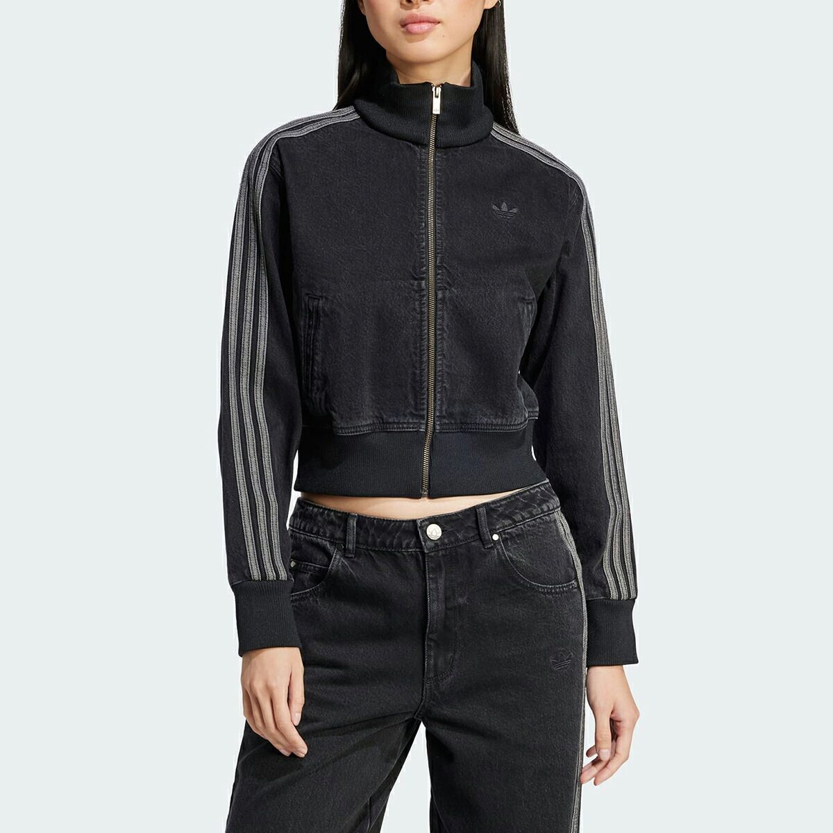 アディダス デニム ファイヤーバード トラックトップ　トゥルーブラック S adidas DENIM FIREBIRD TRACKTOP トゥルーブラックデニム