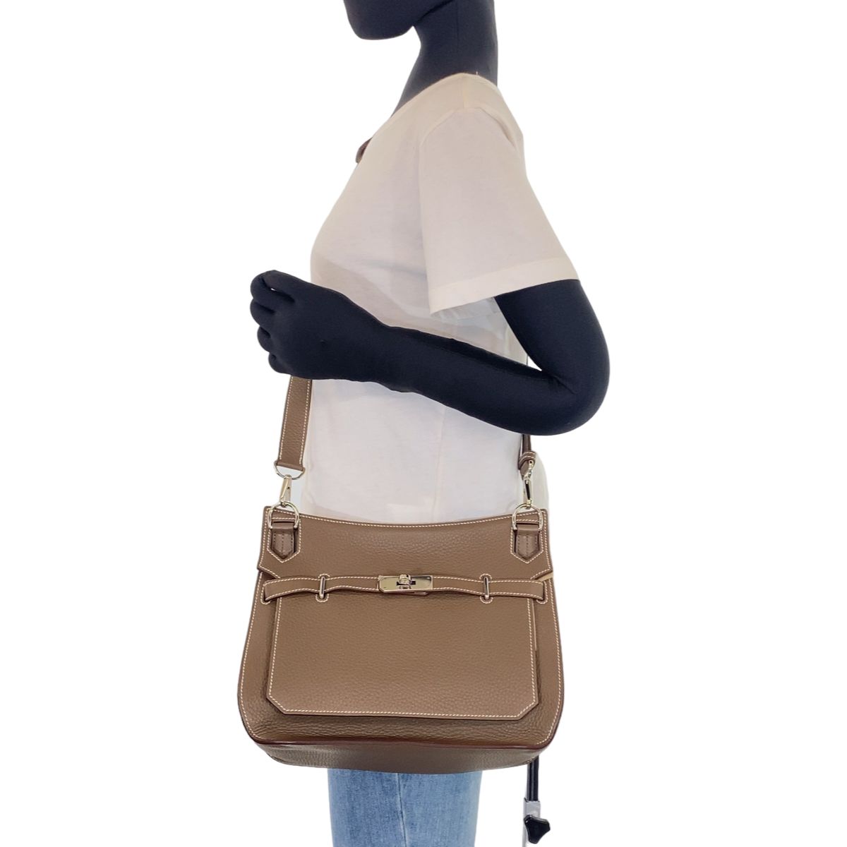 超美品 HERMES エルメス ジプシエール28 エトゥープ シルバー金具