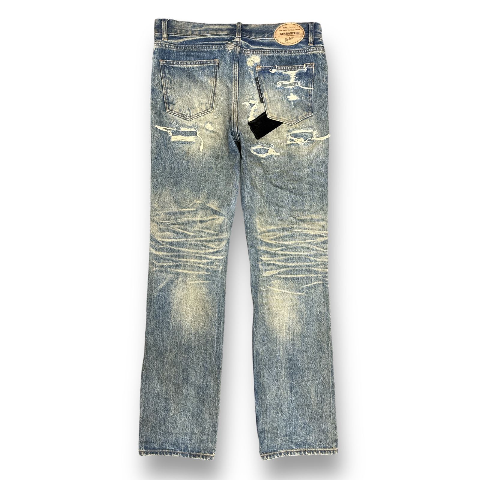 定価30800円 a good bad influence SUPER REPAIRED DENIM JEAN スーパーリペアデニムジーンズ パンツ ア グッドバッドインフルエンス インディゴ XL 76342A5 - メルカリ