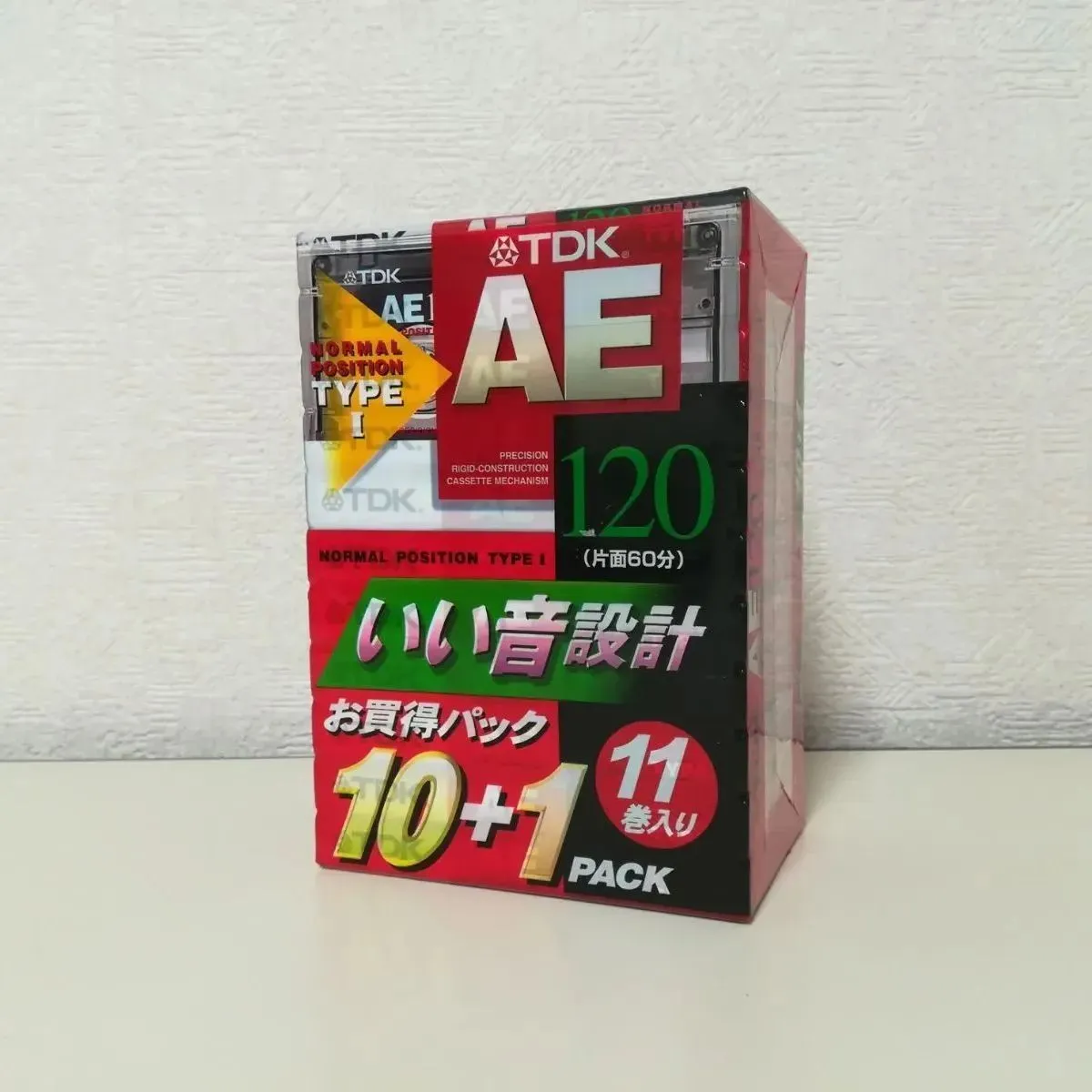 TDK 11本セット カセットテープ AE-120X11F 120分 いい音設計