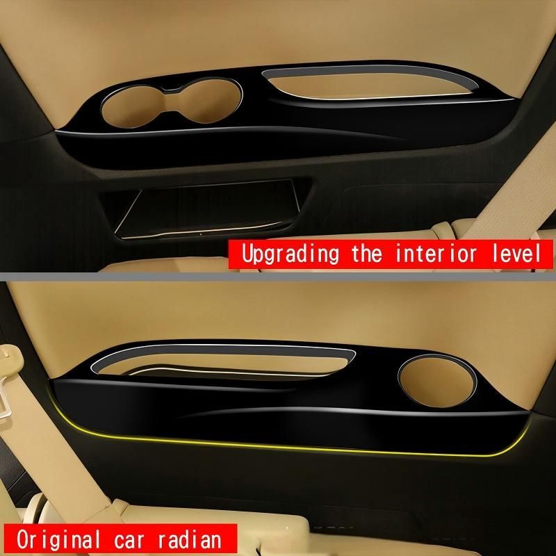 2015～2019年式トヨタ ALPHARD サードシート アームレスト カップホルダーフレーム 内装パネル 2点セット 車内装飾 保護 傷防止 FFCRYSTALESIA_COM