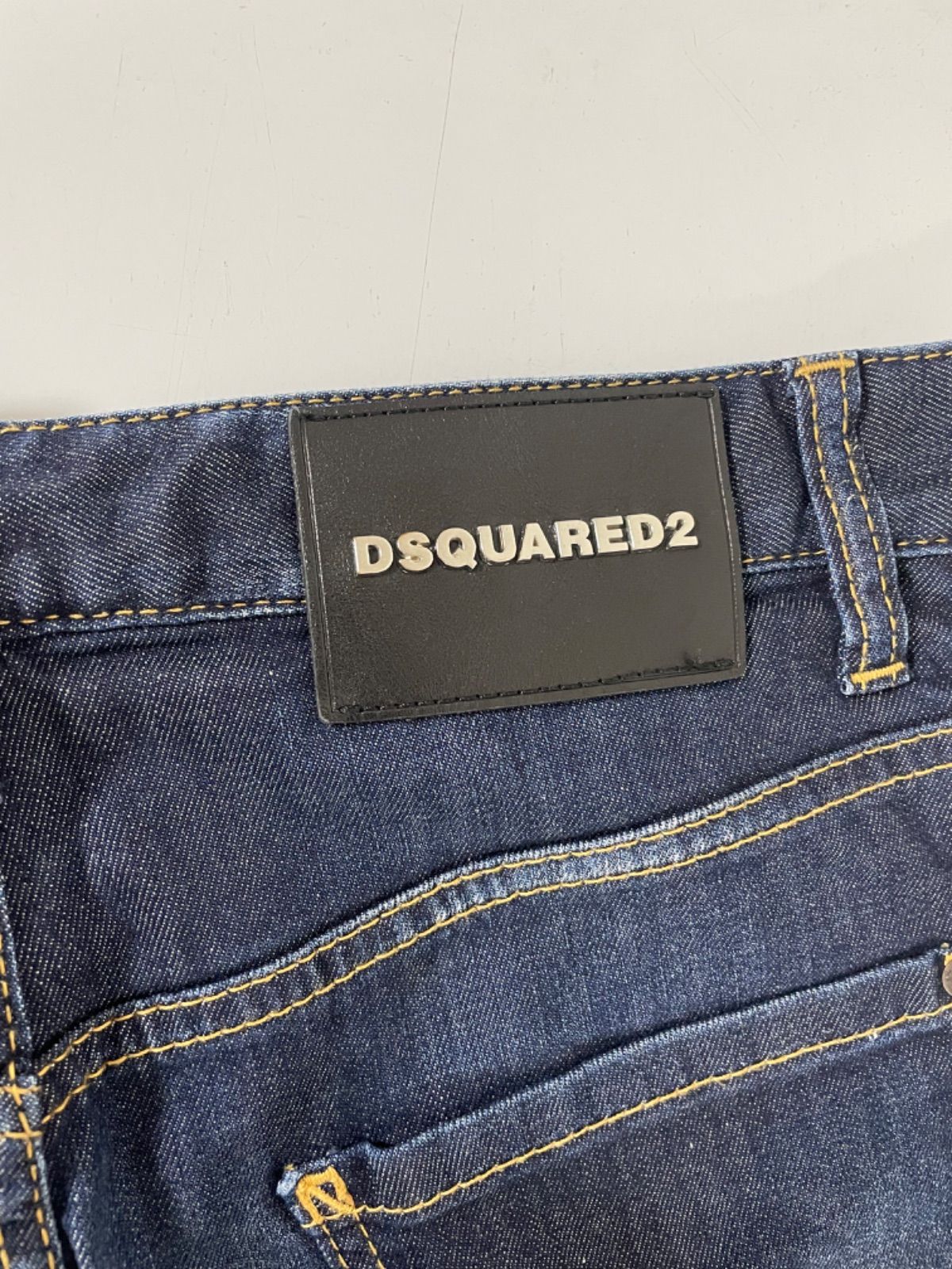 超希少 アミリ ペイント加工鶴ワッペンデニムパンツ 34 M