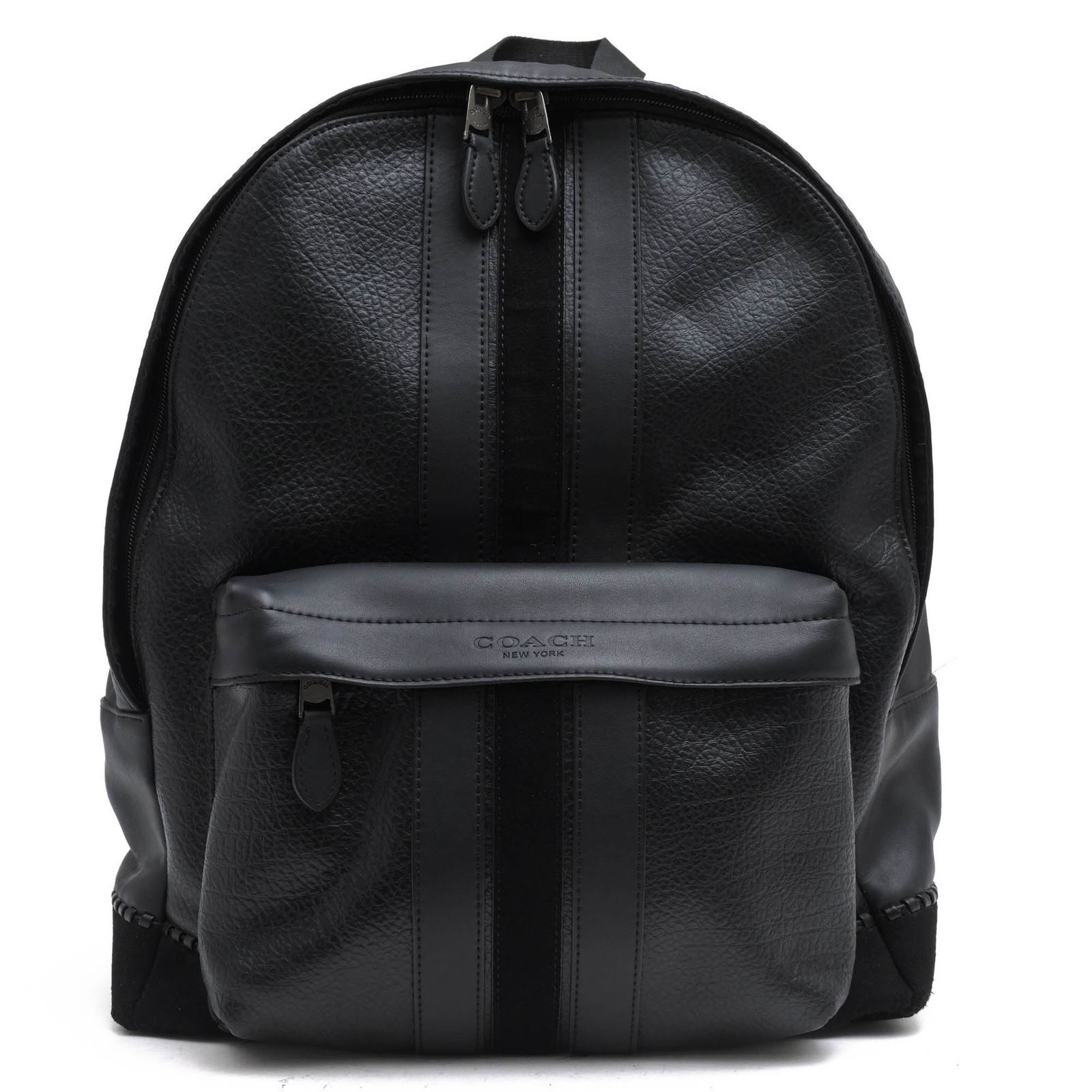 コーチ COACH リュック バッグ バックパック メンズ 男性 男性用 レザー 革 本革 ブラック 黒 F11250 CHARLES BACKPACK WITH BASEBALL STITCH チャールズ ベースボール ステッチ バックパック シボ革 シュ