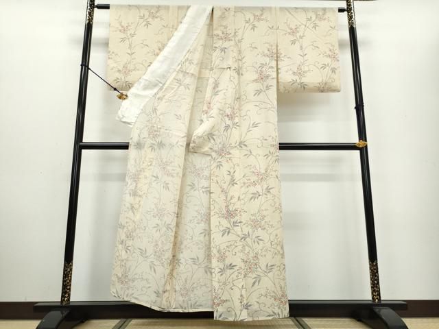 平和屋着物＊夏物 長襦袢 紗 舞花文 麻 逸品 AABD3394jd 平和屋着物＊