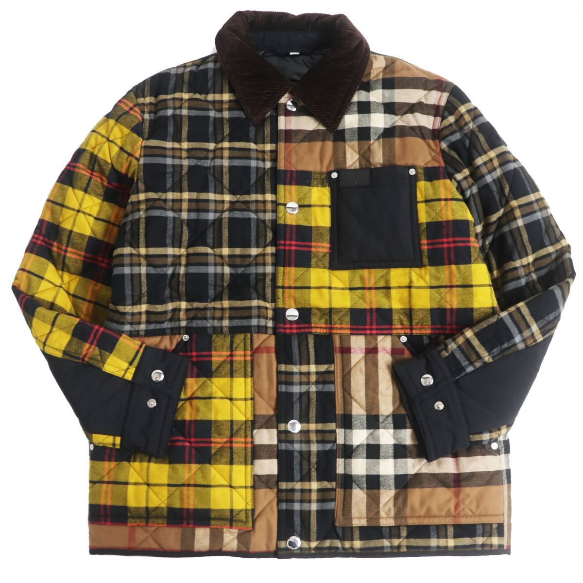 美品□BURBERRY/バーバリー 8038569 パッチワーク チェックパターン