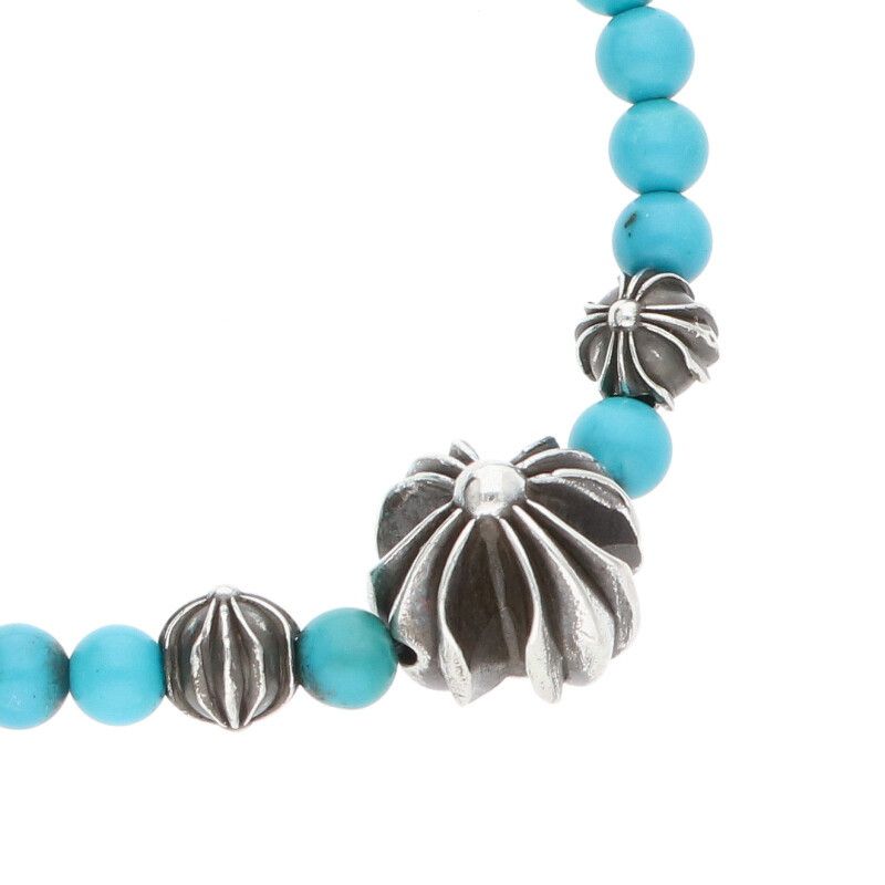 クロムハーツ 4mm BEAD/4mmビーズブレス BEAD15 4mmターコイズビーズ