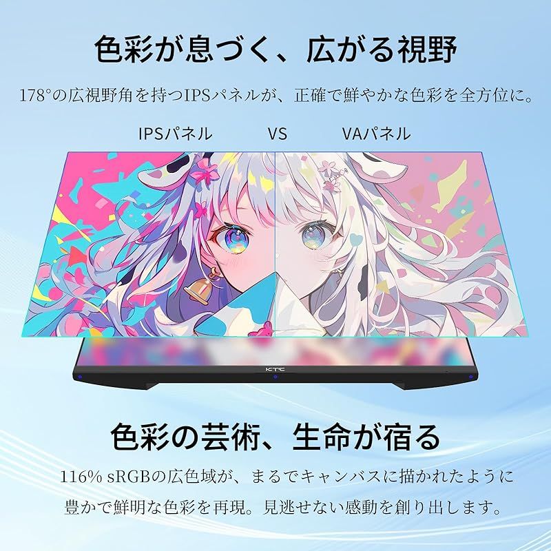 116%sRGB 高色域対応