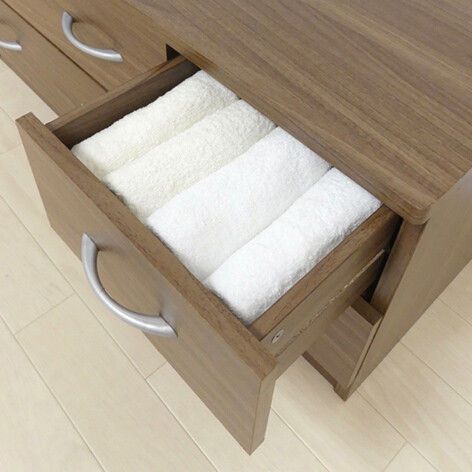 衣類収納ローチェスト（ウォルナット系）収納タンス 1人暮らし（1175）