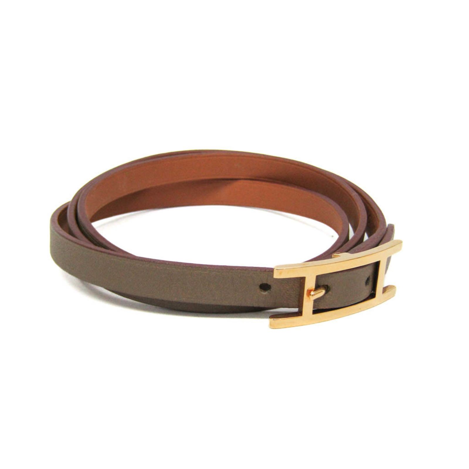 エルメス(Hermes) アピ III 4連ブレスレット チョーカー レザー