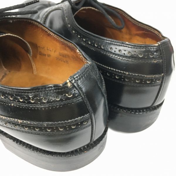試着交換OK！ Tweed by Cheaney/チーニー　size9.5/28.0程度　イングランド製/Vintage 　ウイングチップ/シューズ〈黒/BLACK/ブラック〉メンズ//men's 菅NO.WZF-160 試着交換OK！Royal Tweed by Cheaney/チーニー size9.5/28.0程度