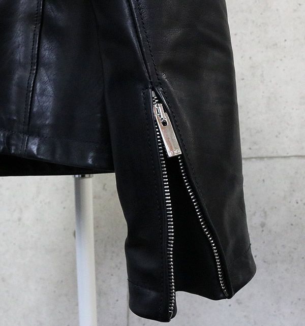 フェンディ　FENDI モンスター　ジャケット　レザー 銀座店 フェンディ モンスター レザー ジャケット size:48 黒
