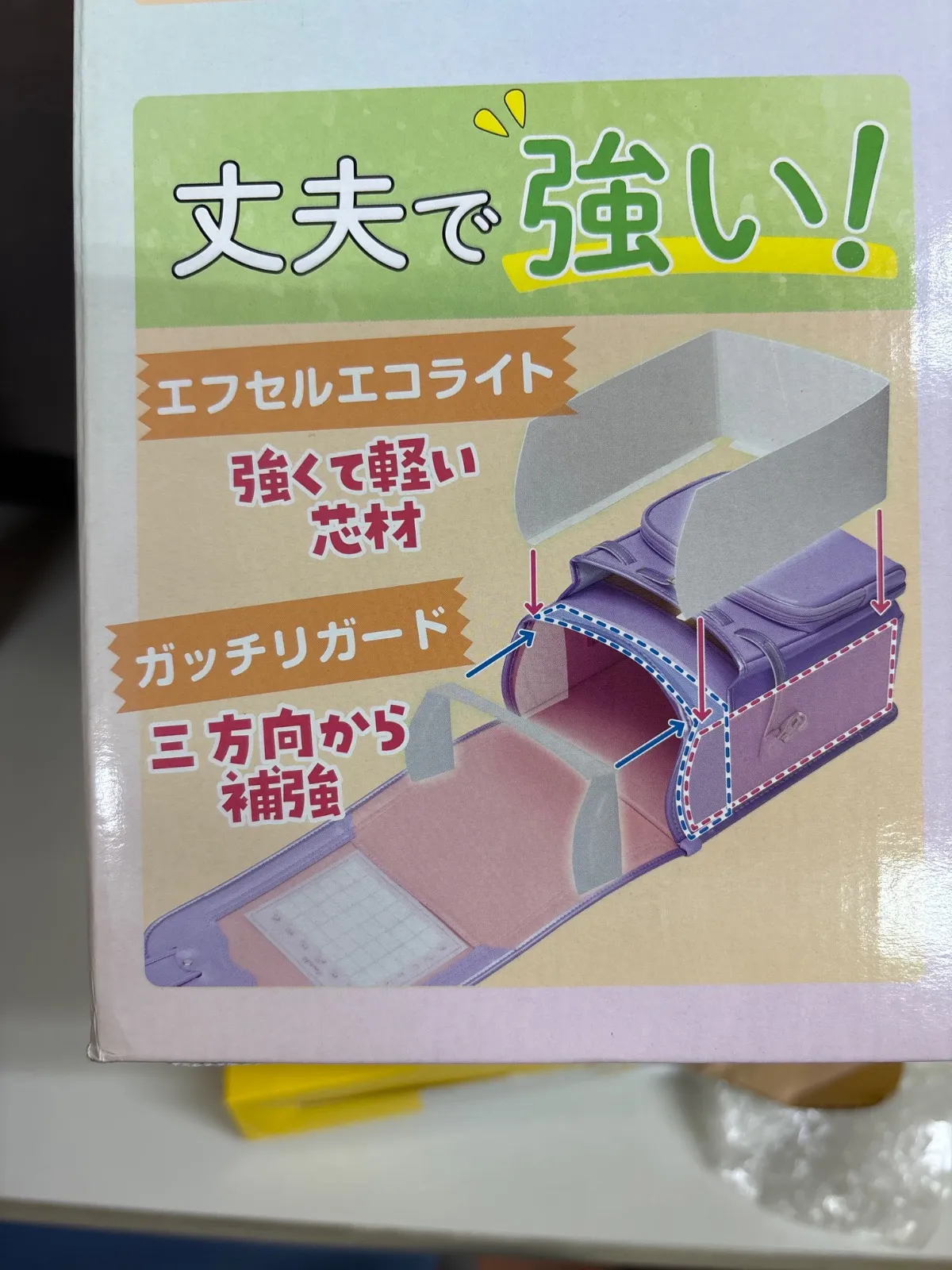 ふわりぃランドセル 2025年度モデル サックス×パールスカイ チェスト 