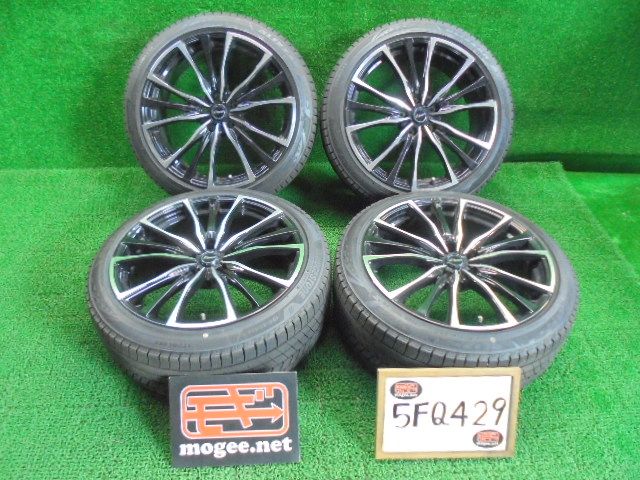 5FQ429 AAO バリ山 195 50R19 ブリヂストン ブリザックVRX3 スタッドレスタイヤ アルミホイール4本セット 60系プリウス