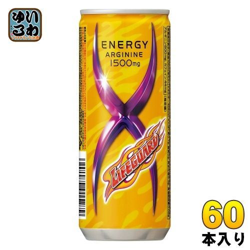 チェリオ ライフガードX 250ml 缶 60本 (30本入×2 まとめ買い) 炭酸飲料 エナジードリンク