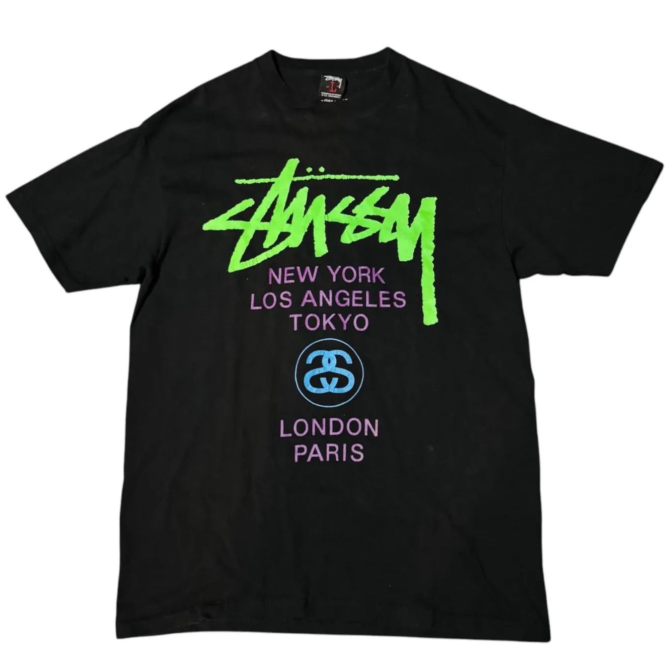 メキシコ製》90s STUSSY ステューシー Tシャツ 黒（Lサイズ） - メルカリ 