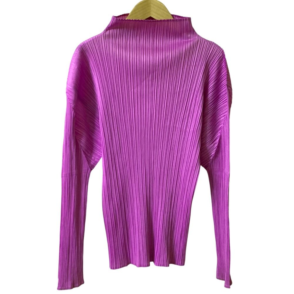 M8527 美品 イッセイミヤケ プリーツプリーズ 長袖カットソー サイズ3 PLEATS PLEASE 美品 ISSEY MIYAKE プリーツプリーズ イッセイ