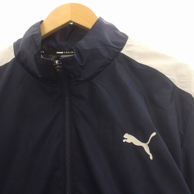 ★PUMA★トラックジャケット+パンツ★セットアップ★サイズO★紺★ PUMA（プーマ）NDIVIDUAL FINAL1/4 ジップ トラックジャケット