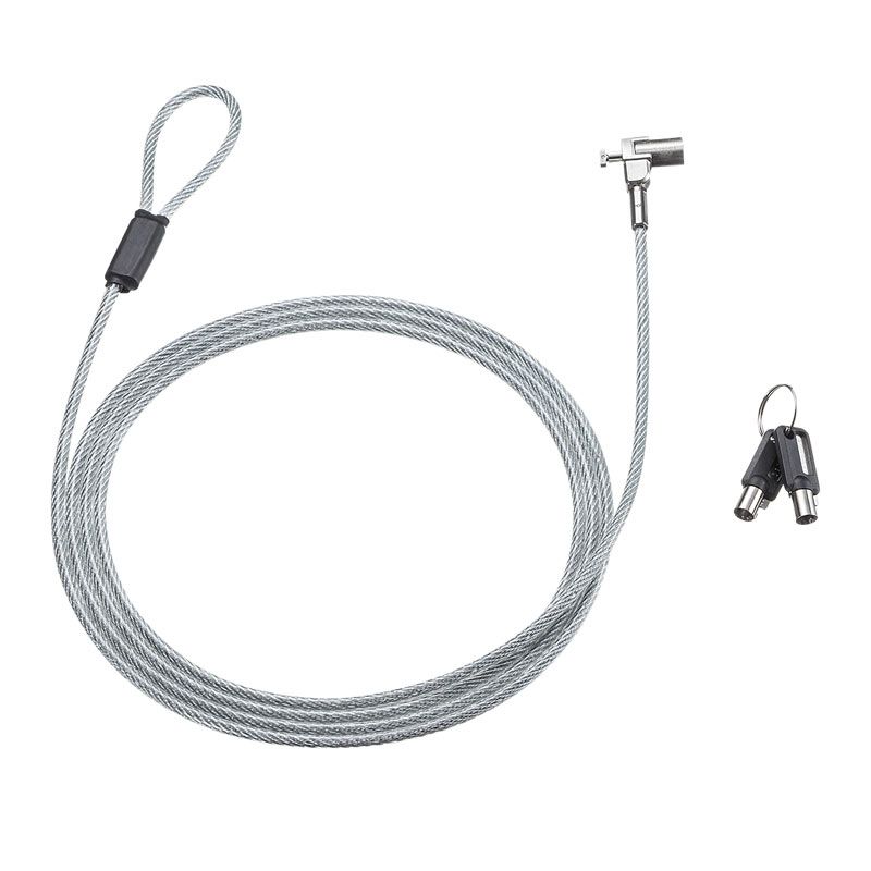 （まとめ買い）サンワサプライ 超小型シリンダセキュリティ SL-80 【×3セット】