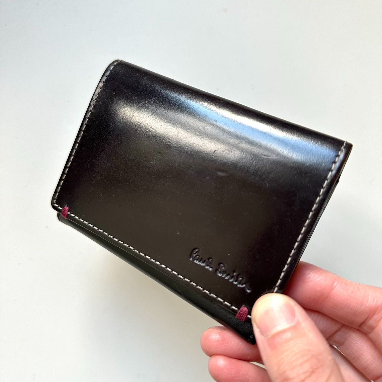Paul Smith  最上位モデル　コードバン　名刺入れ　黒　極美品 Paul Smith レア 最上位モデル コードバン 名刺入れ 黒 新品未