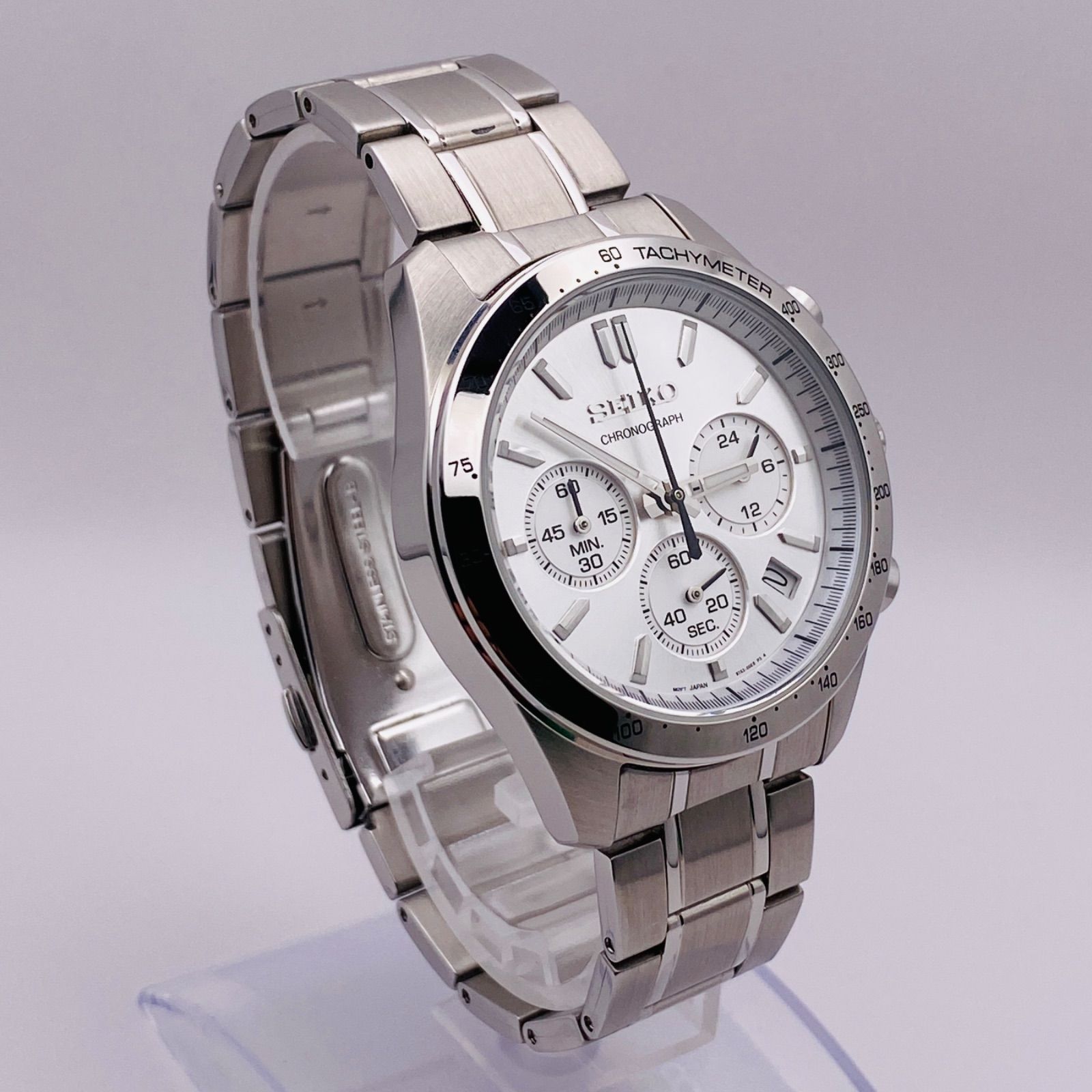 T113）美品 稼動品 SEIKO セレクション クロノグラフ SBTR009 8T63 