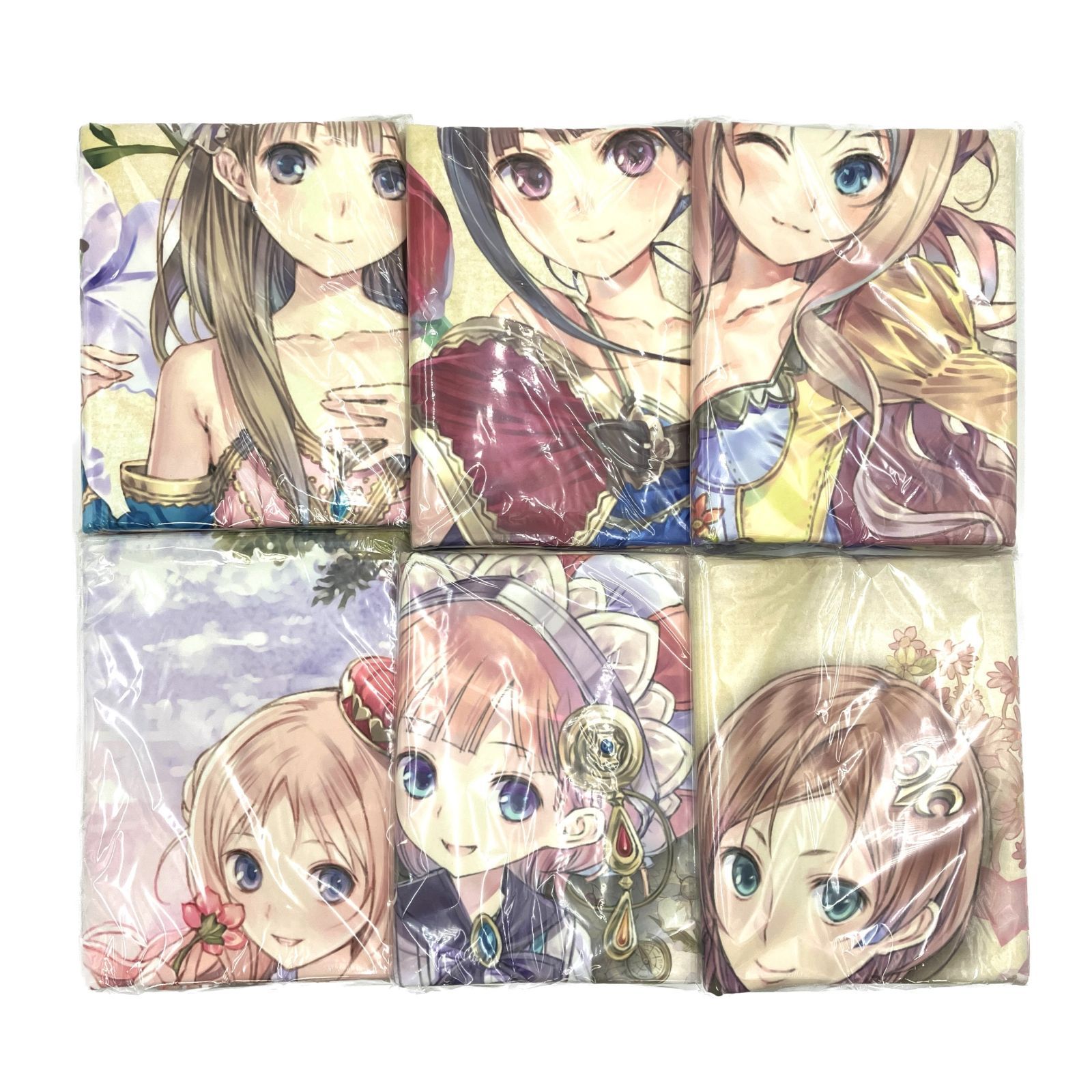 メルルのアトリエ　 等身大タオル5点　その他おまけ メルルのアトリエ 等身大タオル5種 コンプリート メルルバス