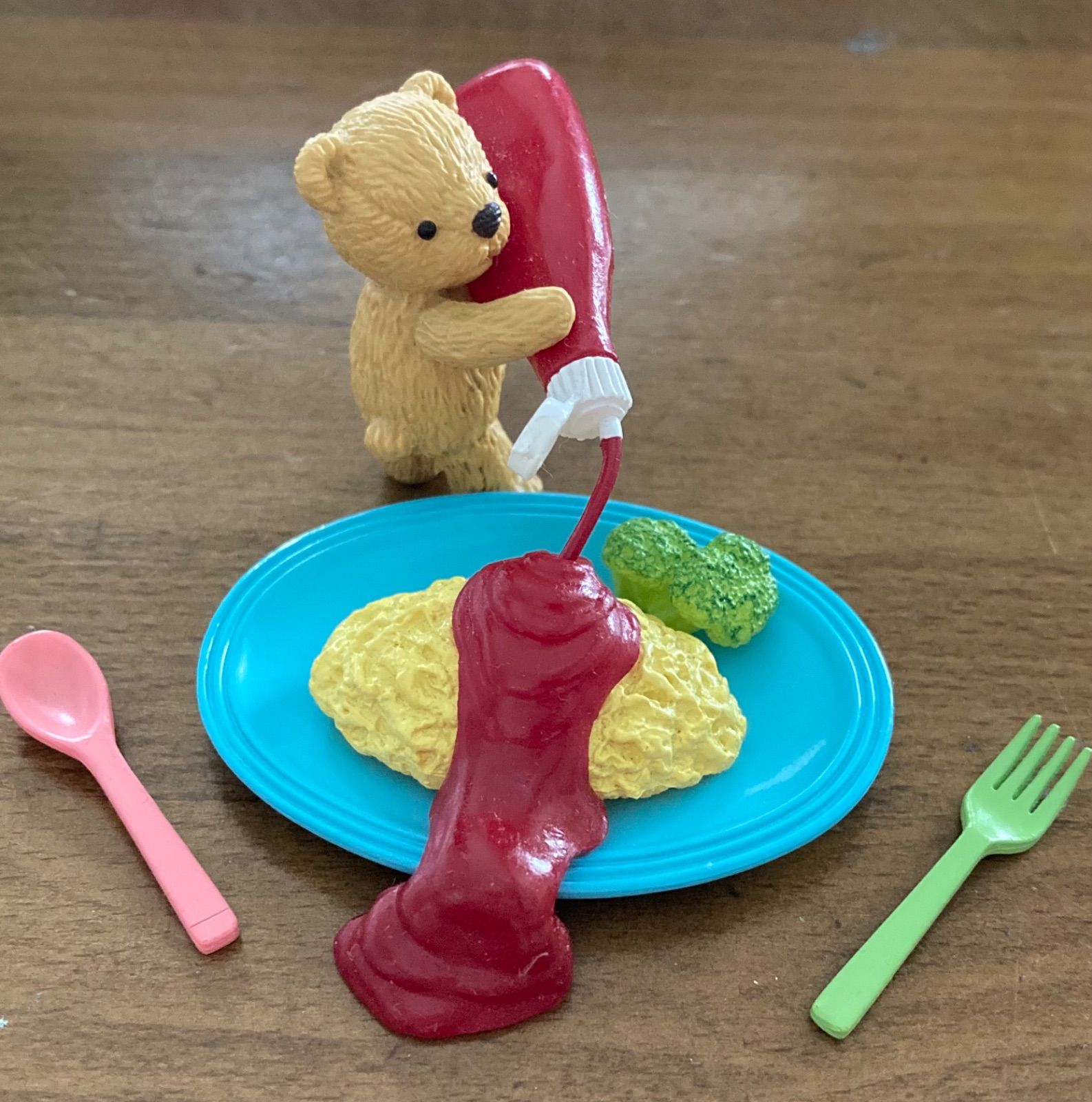 リーメント ぷちサンプルシリーズ テディがお手伝い ケチャップかけて♪かけて♪ リーメント ぷちサンプルシリーズ テディがお手伝い ケチャップ