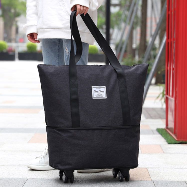 折りたたみ式ショッピングカート 黒 折り畳みキャリーカート ショッピングカート 買い物カート