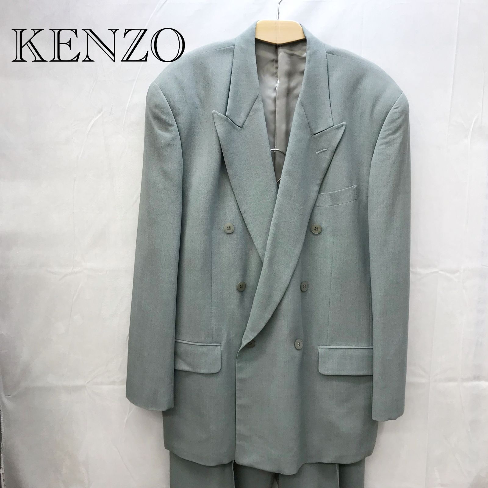 KENZO ケンゾー ダブルスーツ セットアップ グリーン 4 ジャケット