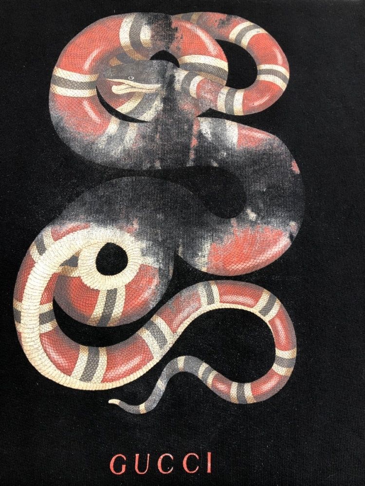 グッチ GUCCI SNAKE PRINT SWEATSHIRT スネークプリントスウェット グッチ GUCCI SNAKE PRINT SWEATSHIRT スネークプリントスウェット