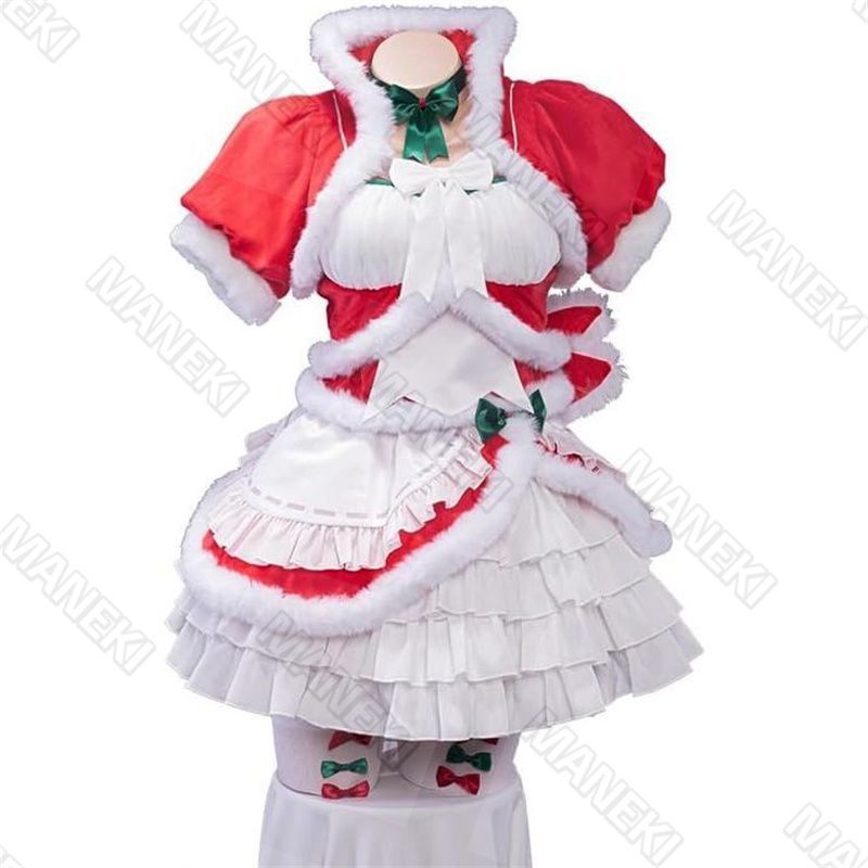 サンタコス Re ゼロから始める異世界生活 コスプレ衣装 レム ラム 髪飾り クリスマス ハロウィン サンタクロース 仮装 女の子 彼女 パーテ