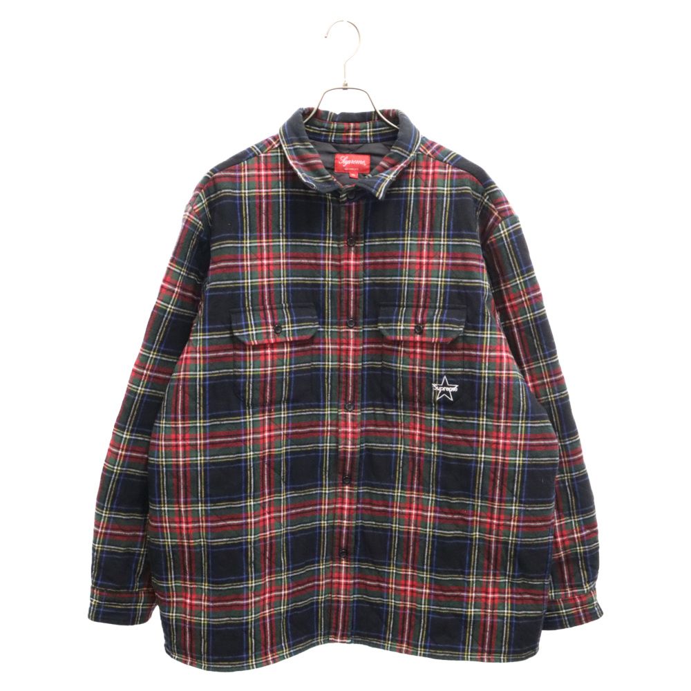 SUPREME (シュプリーム) 21AW Quilted Plaid Flannel Shirt