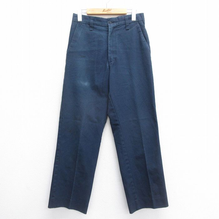 W28/古着 レッドキャップ ワーク パンツ メンズ 90s 紺 ネイビー 24may28 中古 ボトムス ロング