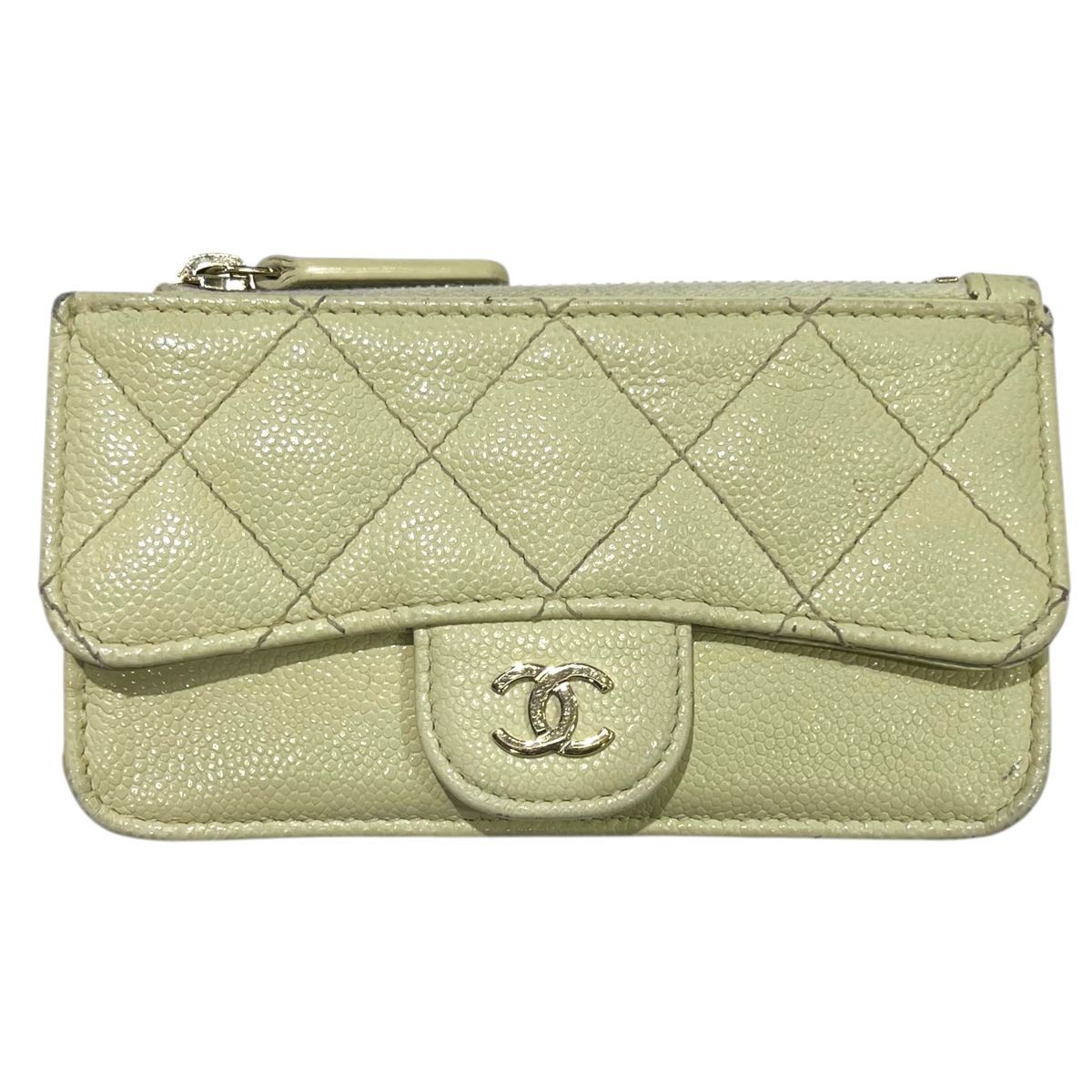 CHANEL シャネル クレジットカードケース AP2570 マトラッセ タイムレスクラシックカードケース キャビアスキン コインケース 25029635 SA
